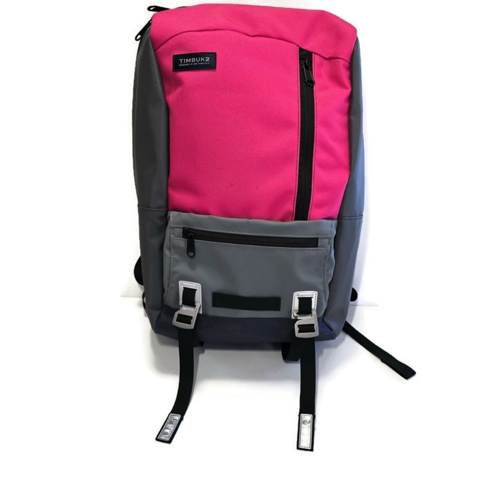 Timbuk2 Alcatraz Pink & Gray Water-Resistant Backpack Laptop Bag,